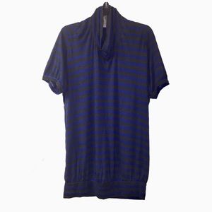 NEW We the Free Striped Cowl Neck Tunic Top XS